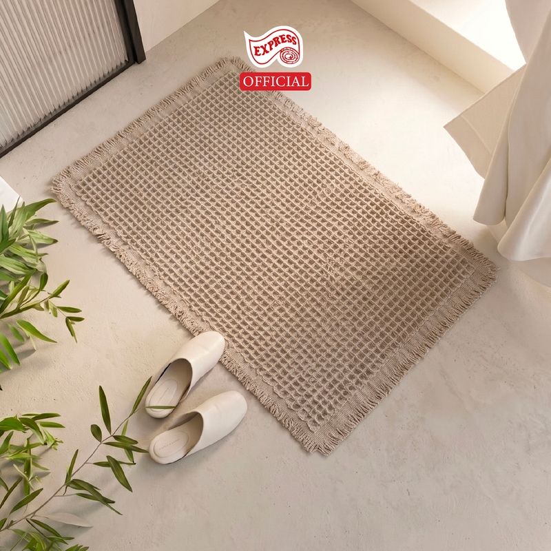 EXPRESS CARPET พรมเช็ดเท้ายาว 50x120cm หนานุ่ม16-30mm พร้อมส่ง พรมขนนุ่มมีกันลื่น ซักได้ แห้งไว