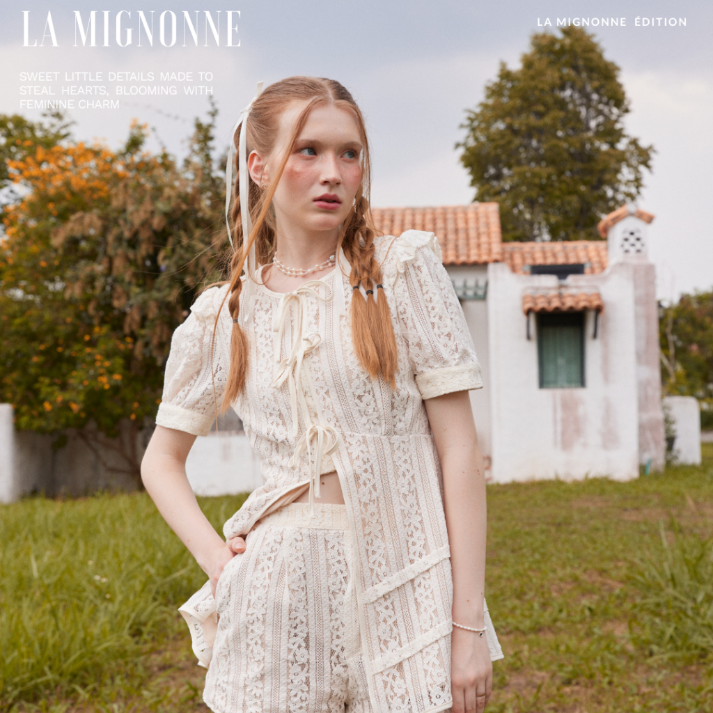 La Mignonne(XS-3XL)  ให้ฟิลลูกคุณหนูคุณใจสุดๆ สามารถแยกแมทซ์ได้เอาอยู่ทุกลุค