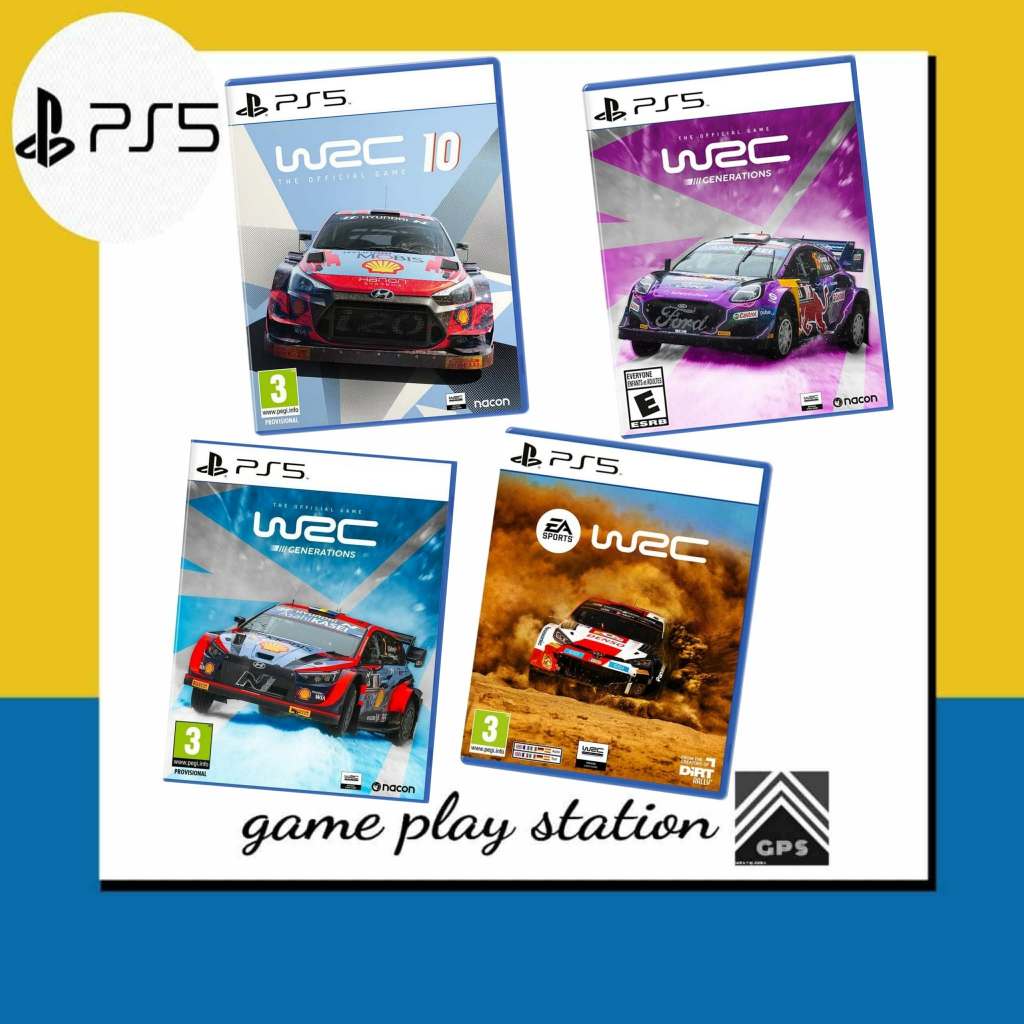 ps5 wrc 10 / wrc 3 generation ปกฟ้า / ea sports wrc / wrc 3 generation ปกม่วง ( english )