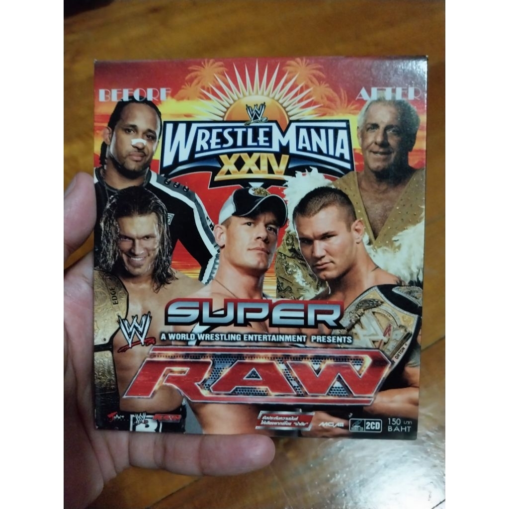 แผ่น VCD มวยปล้ำ WWE ศึก RAW แท้ มือสอง สภาพดี ของพร้อมส่งครับ