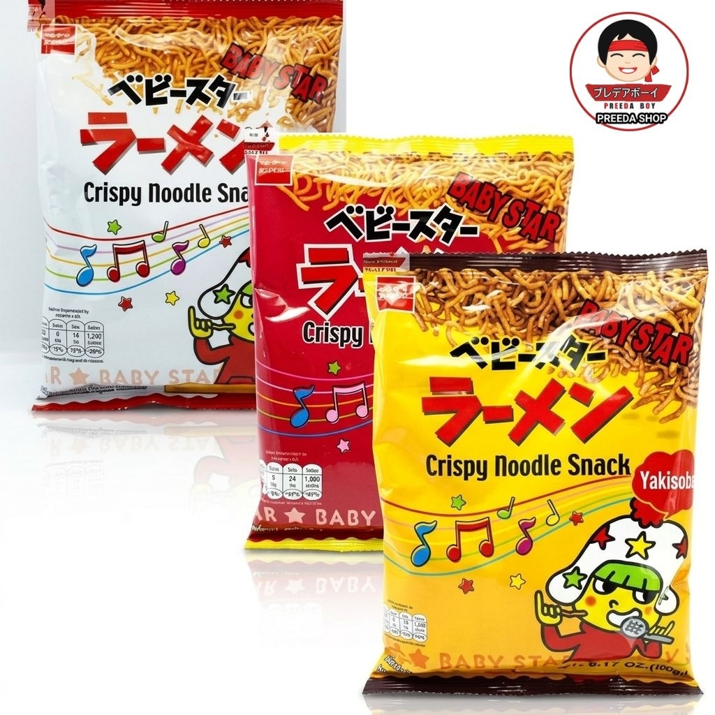 ( ลดราคา ) BABY STAR Remen (เส้นเล็ก) มาม่ากรอบ มาม่าญี่ปุ่น มาม่า เส้นเล็ก  (40g.-90g.) **ฉลากไทย**