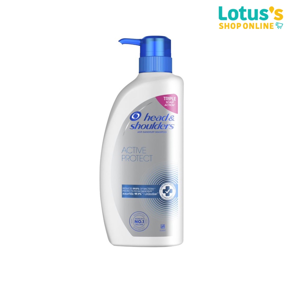 เฮดแอนด์โชว์เดอร์ แชมพู สูตรแอคทีฟ โพรเทค ขวดปั๊ม ขนาด 370 มล. HEAD & SHOULDERS SHAMPOO ACTIVE PROTECT PUMP 370 ML.