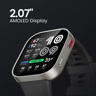 Amazfit Bip Max Smartwatch 50mm จอ AMOLED 2.07" รองรับ HYROX แบต 20 วัน GPSแผนที่ออฟไลน์ 4GB 150+ กีฬา กันน้ำ 5ATM