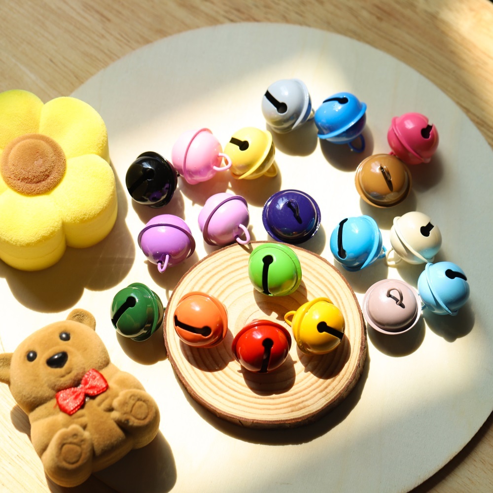 22mm ปลอกคอกระดิ่ง กระดิ่ง สำหรับงานฝีมือ DIY สำหรับสัตว์เลี้ยง ปลอกคอสุนัขแมวกระดิ่งพรรคอุปกรณ์ตกแต่ง 6 ชิ้น