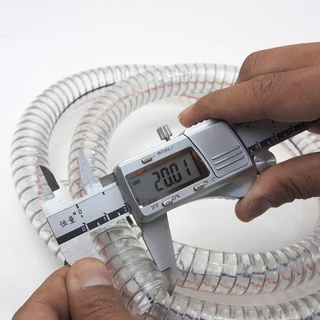 PVC Reinforced Coffee Machine Drain Hose สายน้ำทิ้งเครื่องชงกาแฟ PVC ใสไส้ลวด 16 มม. ยาว 125 ซม.