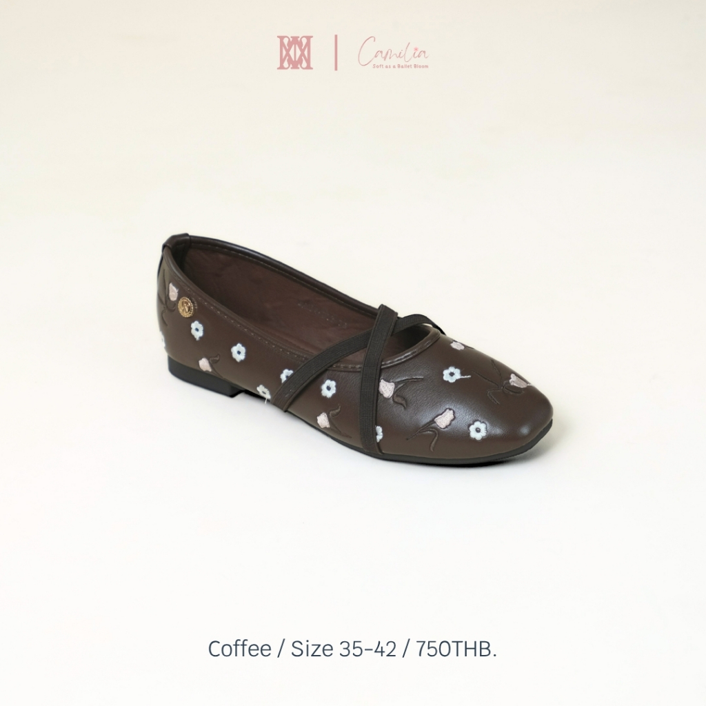 iamJinny JN164 รุ่น Camilia Mary Jane สีคอฟฟี่