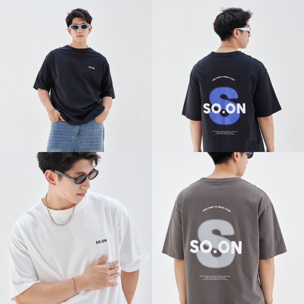 SO.ON เสื้อยืดไซส์ใหญ่ ทรง Oversize ลาย Hardy