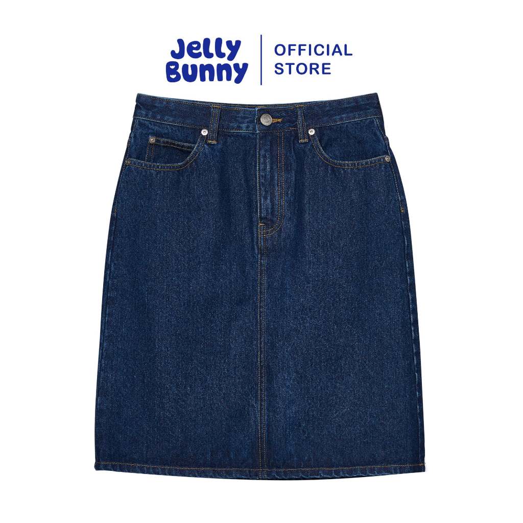 JELLY BUNNY กระโปรงสั้นเดนิมปักลาย JERME รุ่น B26SGWB036 BLUE