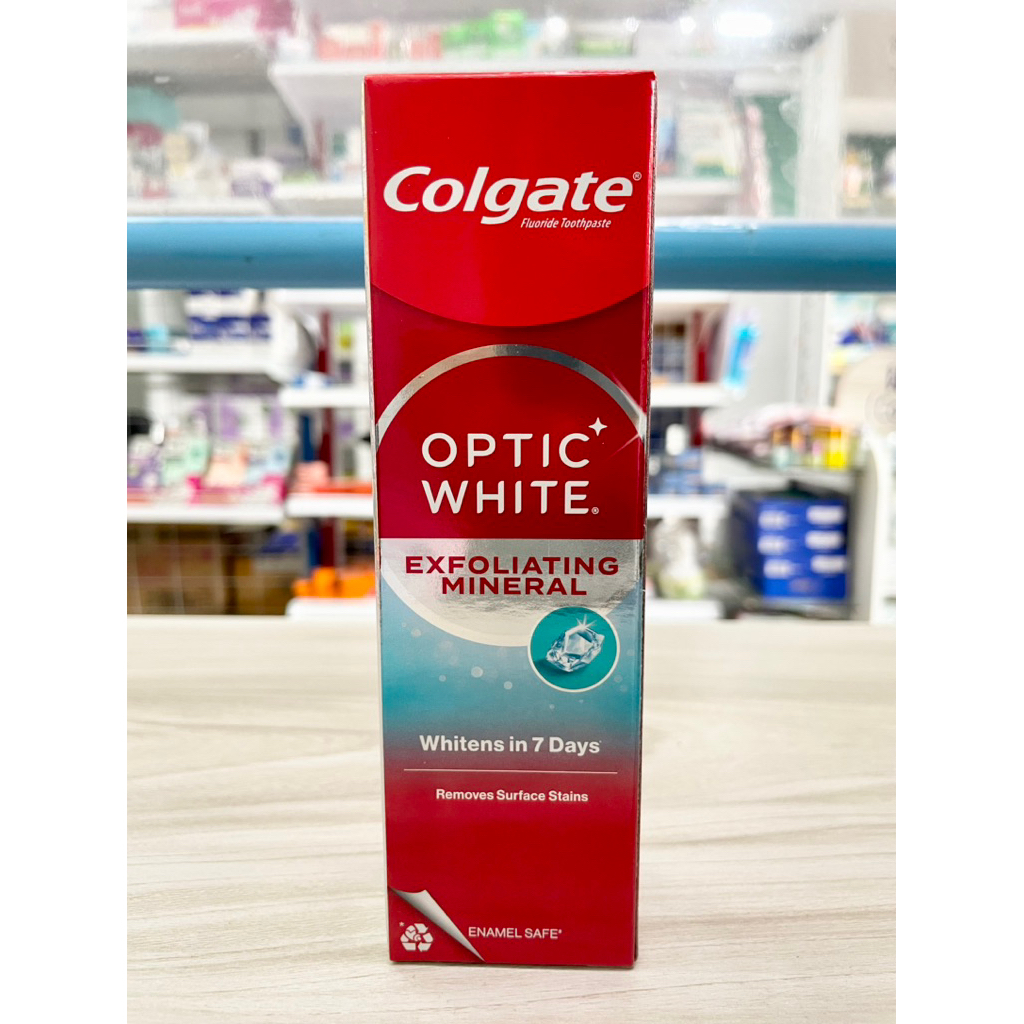 คอลเกต ยาสีฟัน อ๊อฟติค ไวท์ พลัส ชายน์ 100 กรัม COLGATE OPTIC WHITE PLUS SHINE 100 G