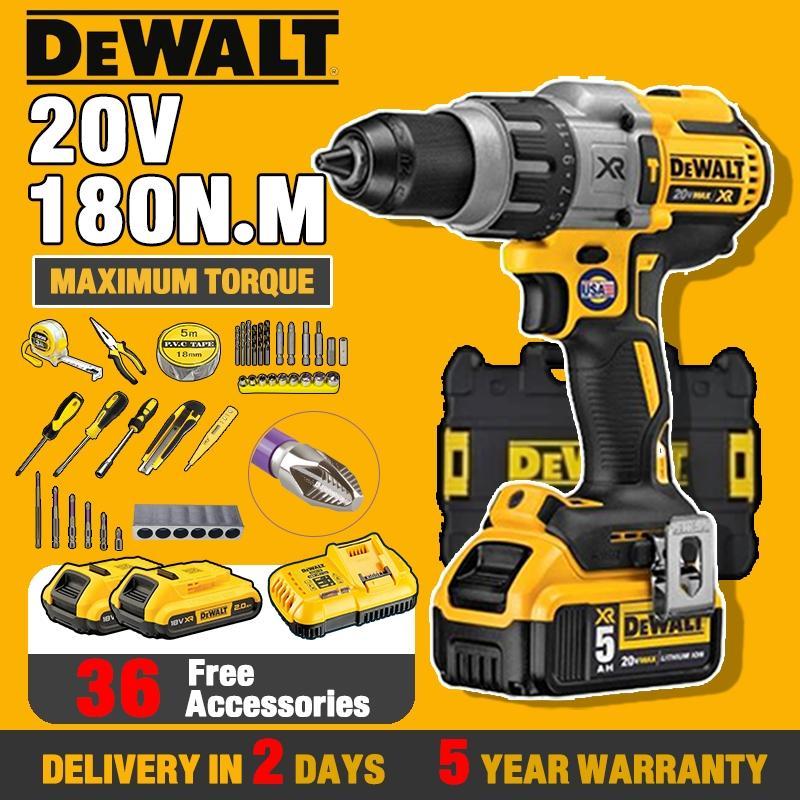 【รับประกัน 5 ปี】COD สว่านไร้สาย 20V 39PCS สว่านไขควงไร้สาย สว่าน 3 ระบบ แรงบิด ขัน กระแทก สว่านไฟฟ้าไร้สาย มอเตอร์บัสเลส