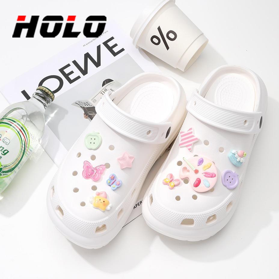 HOLO จิ๊บบิท ติดรองเท้า น่ารัก จิตรกรน้อย อุปกรณ์เสริมรองเท้า DIY ตัวติดรองเท้าหัวโต Jibbitz G3013#12