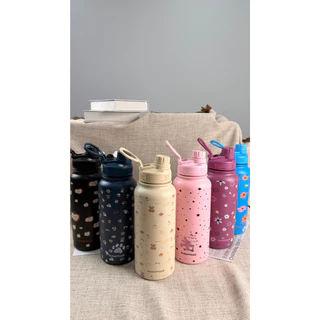 AstarFlask 1000ml ขวดสูญญากาศร้อน / เย็นถ้วยฉนวนน้ำดื่มขวดเครื่องดื่มถ้วยแบบพกพาพิมพ์ 3D