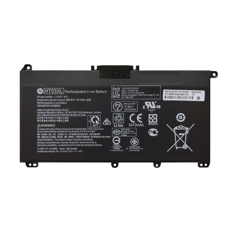 HP OFFICIAL ht03xl Battery for HP Pavilion 14 15 X360 Battery (L11119-855) - HP Laptop Battery Orig