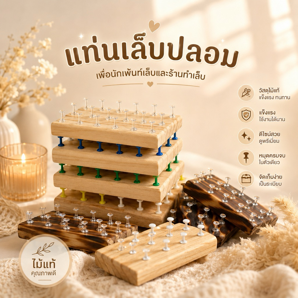 แท่นเล็บปลอมฝึกทำเล็บ