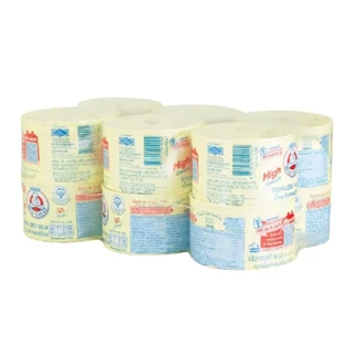 นมตราหมี นมสเตอรีไลส์ แคลเชียมสูง กระป๋องหลือง สูตรดั้งเดิม ขนาด 140 มล.****(ขาย 6 แพ็ค 72 กระป๋อง)