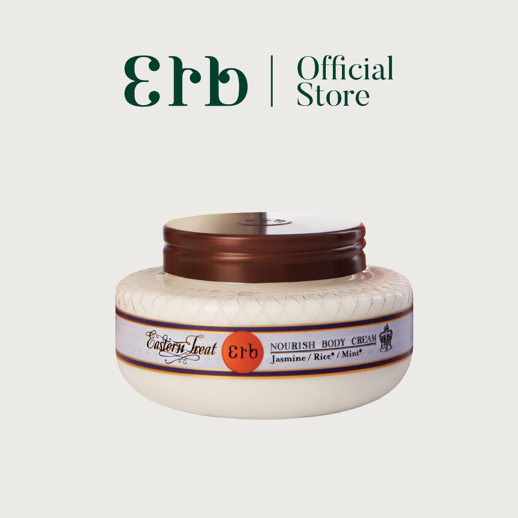 Erb Eastern Treat Nourish Body Cream 220 ml. เอิบครีมทาบำรุงผิว กลิ่นจัสมิน มิ้นท์ เพิ่มความชุ่มชื้น