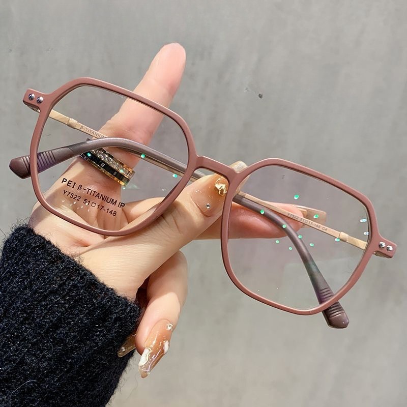(+0~+400) แถมฟรีกล่องใส่แว่น แว่นสายตายาว  แว่นสายตายาวป้องกันแสงสีฟ้า  แว่นผู้สูงอายุ แว่นกรอบใหญ่  unisex 1707-2