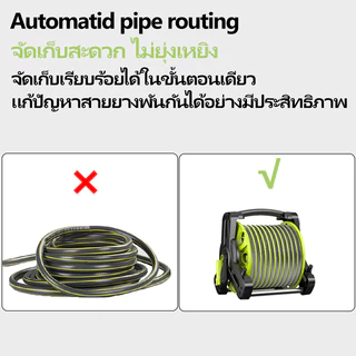 Coppexton [10-25mม.]ชุดอุปกรณ์สายยางรดน้ำต้นไม้ 1/2 นิ้ว ชุดสายยางล้างรถยนต์ หัวฉีดอเนกประสงค์ ชุดม้วนสายยาง