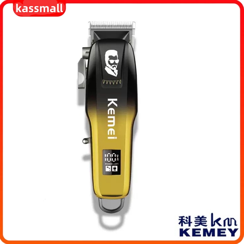 Kemei KM-709A ของแท้ 100% ปัตตาเลี่ยนไร้สาย อัจฉริยะ ชาร์จได้ เสียงเงียบ ปัตตาเลี่ยน ตัด Kemei KM-70