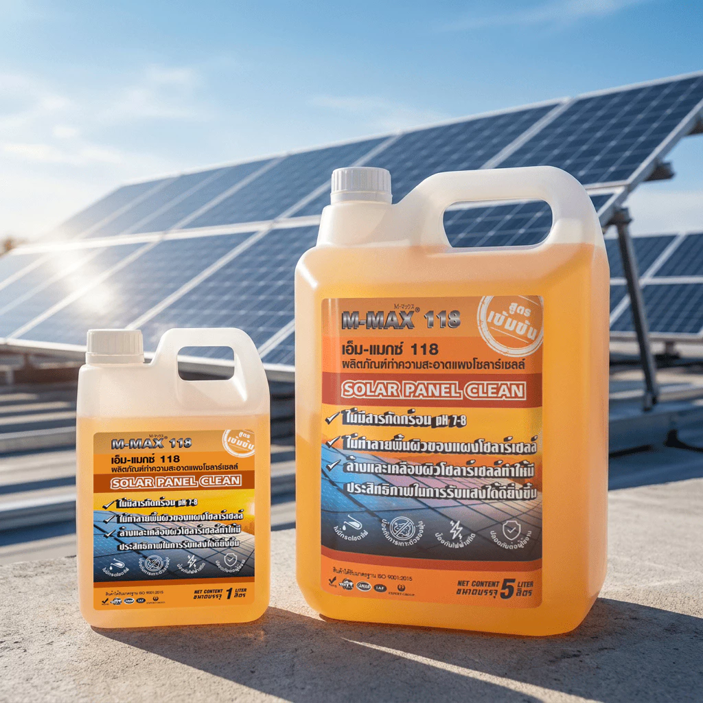 M-MAX 118 SOLAR PANEL CLEAN น้ำยาทำความสะอาดแผงโซลาร์