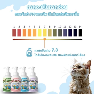 แชมพูแมว โฟมอาบน้ำแห้ง ออแกนิก ขจัดคราบสกปรก บำรุงขน ไม่ต้องล้างน้ำ ปลอดภัย ใช้ได้ทั้งหมาและแมว