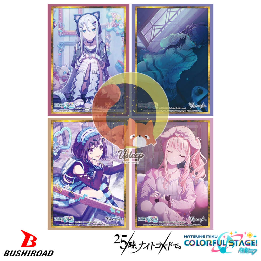 ฺBushiroad Sleeve Project Sekai Colorful Stage! feat. Hatsune Miku : Yoisaki Kanade, Asahina Mafuyu, Ena, Mizuki