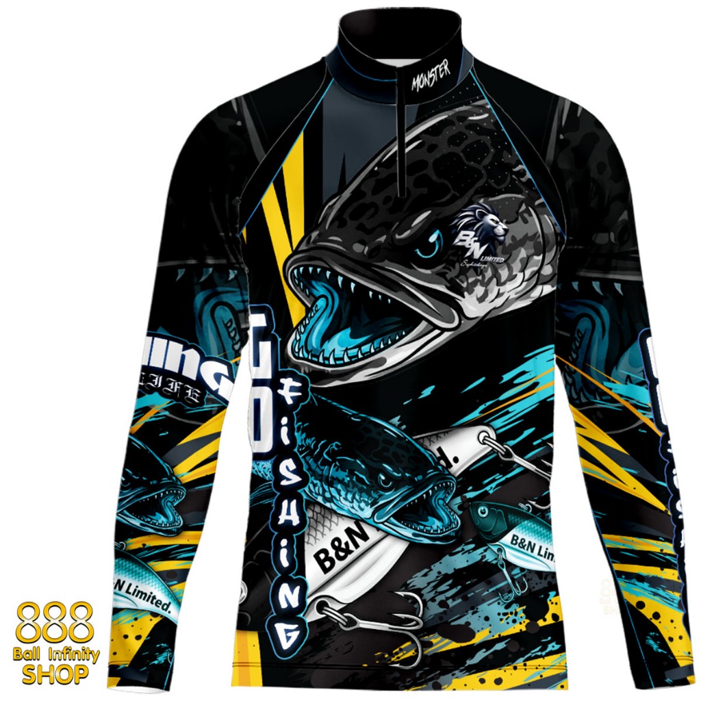 เสื้อตกปลา,ปั่นจักรยาน Set สี 5 Iron Bone Hunter Fishing มี 4 สี (สินค้าพร้อมจัดส่ง) ป้องกันแสง UV