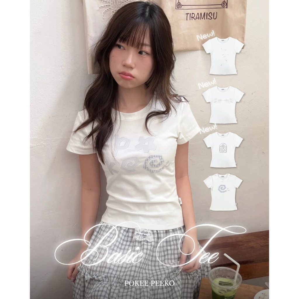 POKEE | BASIC TEE รุ่นใหม่ทรงเบสิค ตัวยาว