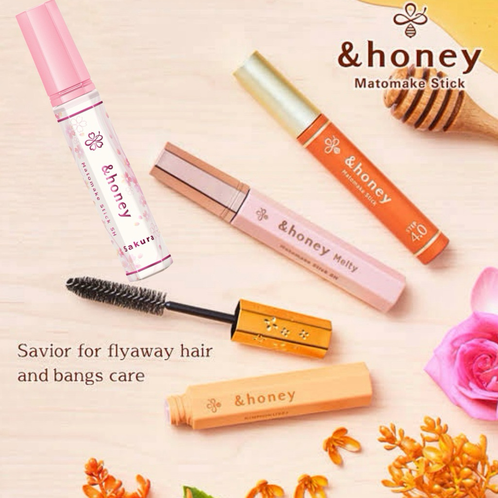 🐤 แท้ 💯% จากญี่ปุ่น &honey Matomake Stick 4.0 – สติ๊กจัดแต่งไรผม เก็บลูกผม มาสคาร่าหน้าม้า