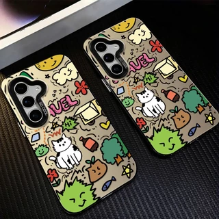 เคสโทรศัพท์ For Samsung A15 A37 A07 A17 A05S A55 A57 A56 A16 A36 A06 4G A35 A54 A26 A22 5G เคสมือถือ IMD case สีสันสดใส
