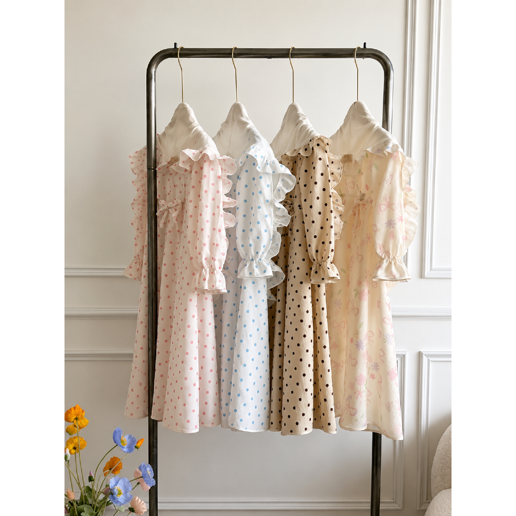 เดรสเด็กผู้หญิง พร้อมฮิญาบ - Little Pearl - Retal Store