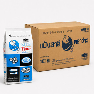 แป้งว่าว แป้งอเนกประสงค์ ตราว่าว 1x10kg (ยกลัง)