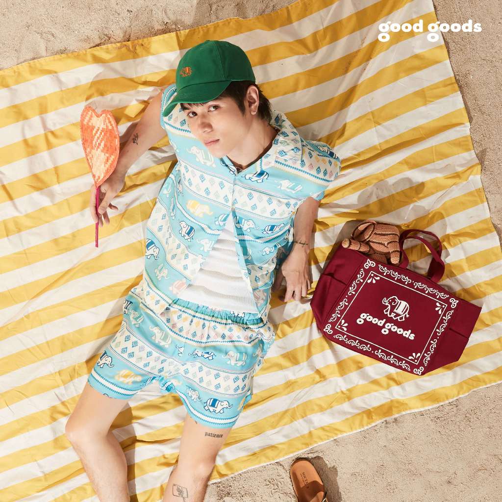 เสื้อเชิ้ตทรงฮาวาย ลายช้างไทยแลนด์ Summer Edition Good Goods