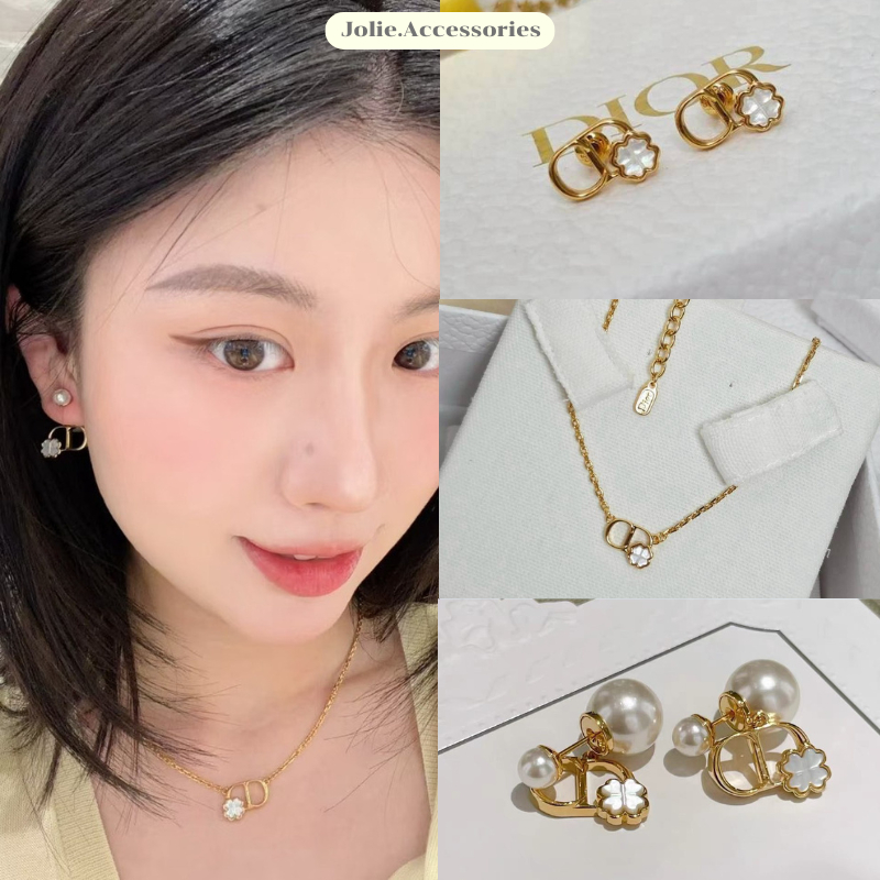 (D188 D189 D190 D191) ต่างหู สร้อยคอ สร้อยข้อมือ D Garden มาใหม่ชนshop  ปั๊มงานเป๊ะ งานสวย ลัคชูสุดๆ มีปั๊มตัวแบรนด์ ♡