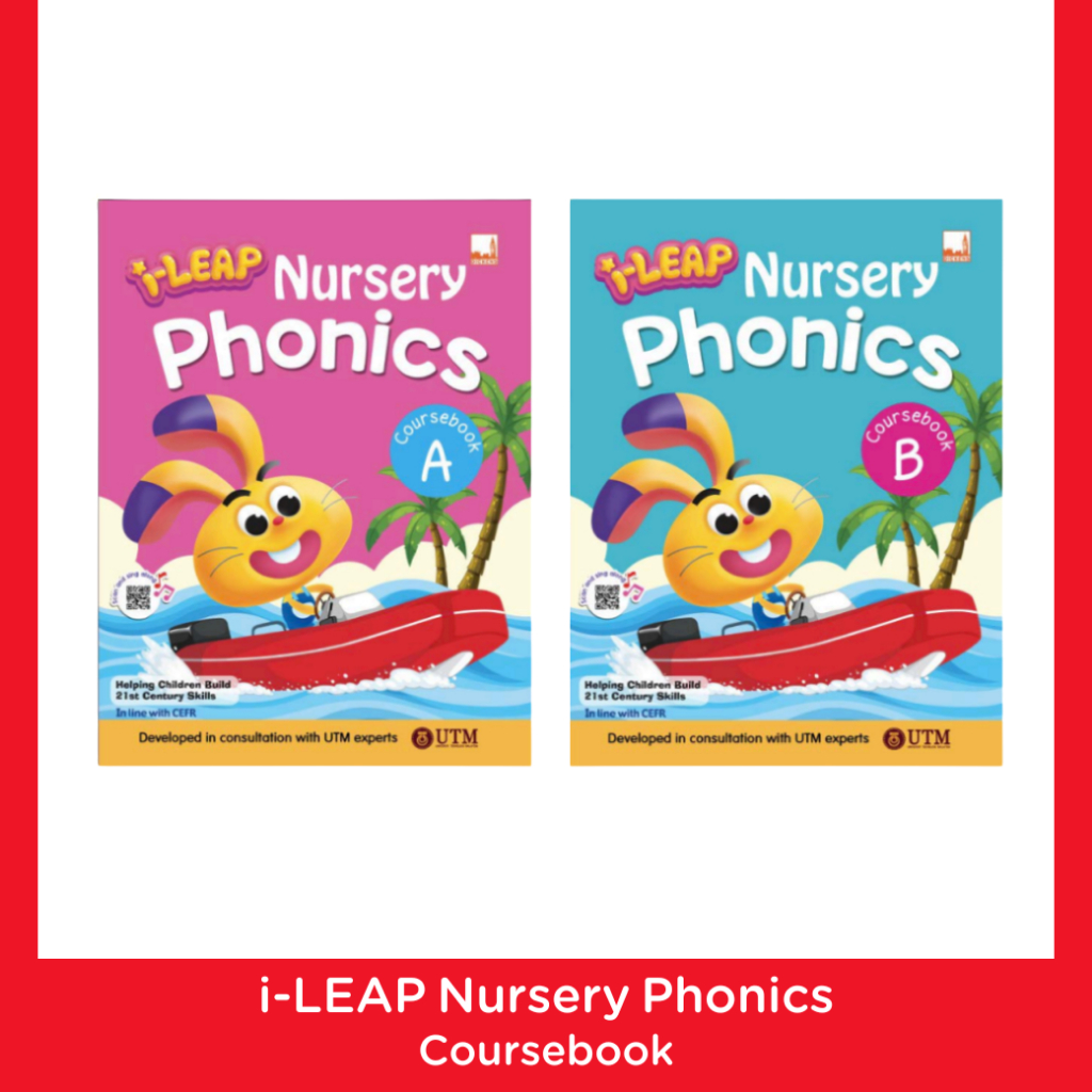 PelangiThai หนังสือแบบฝึกหัดระดับอนุบาล i-leap Nursery Phonics Coursebook