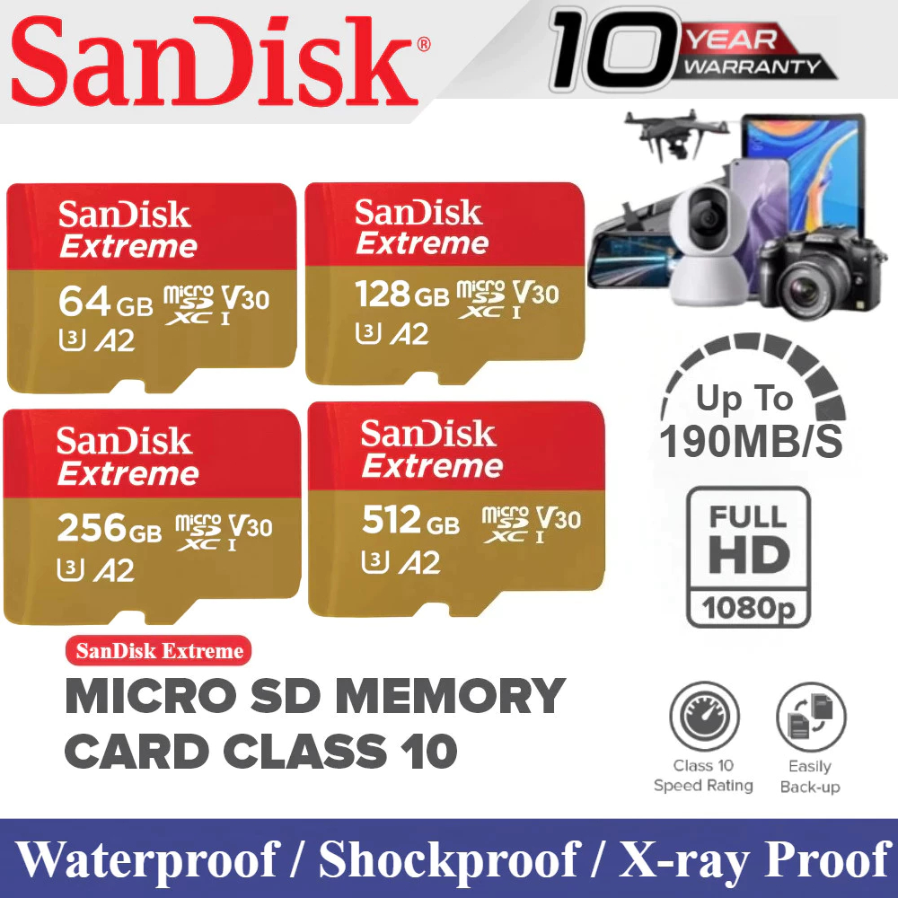 Sandisk Extreme Pro microSDXC UHS-I Card