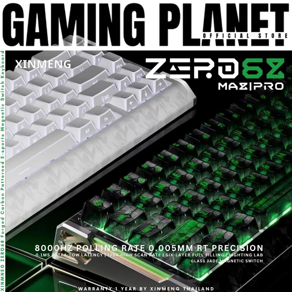 [NEW ARRIVAL]XINMENG ZERO68 MAX/PRO I 68% คีย์บอร์ดเกมมิ่ง Magnetic 8KHz Rapid Trigger | HE | Low Latency 0.1ms | RGB