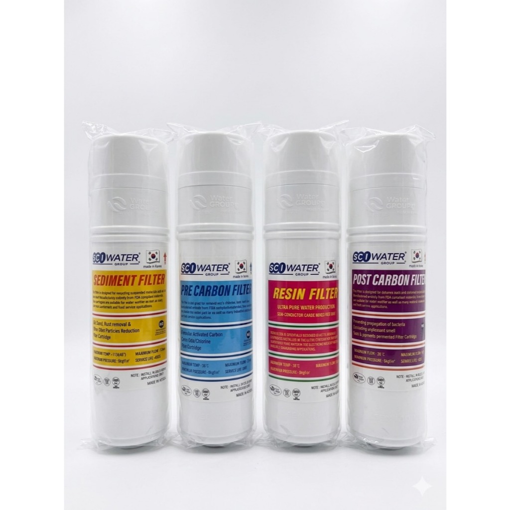 ไส้กรองน้ำ Inline ยี่ห้อ SCI รุ่น U-Type หัวเสียบ 2 หัว 1 ด้าน ขนาด 8 นิ้ว แบรนต์เกาหลีแท้ สินค้าใหม่