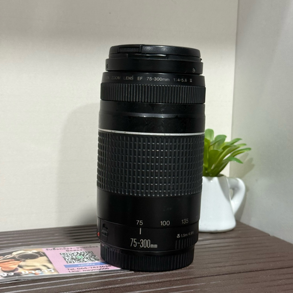 เลนส์ canon 75-300  เลนส์ซูม