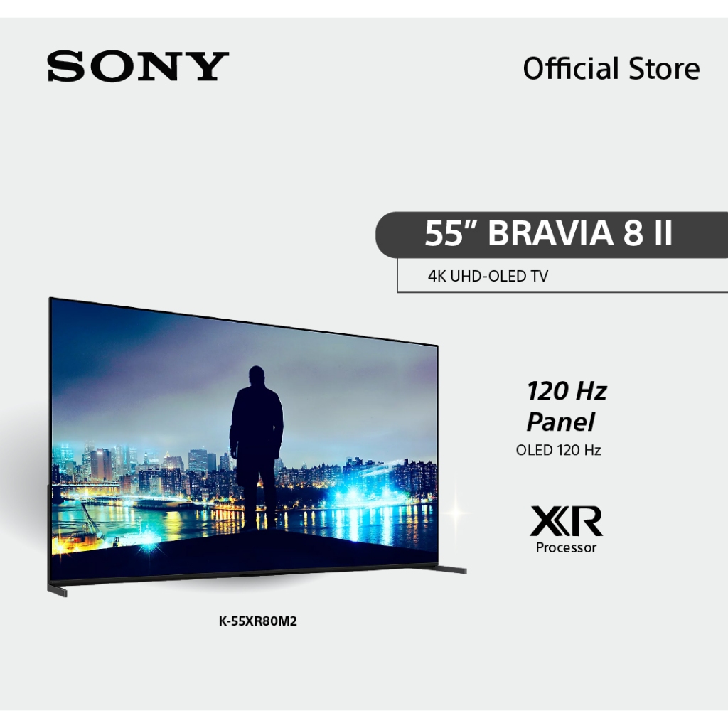 Sony BRAVIA 8 II ทีวี 55 นิ้ว รุ่น K-55XR80M2 OLED  4K Ultra HD Smart TV (Google TV) | XR Processor