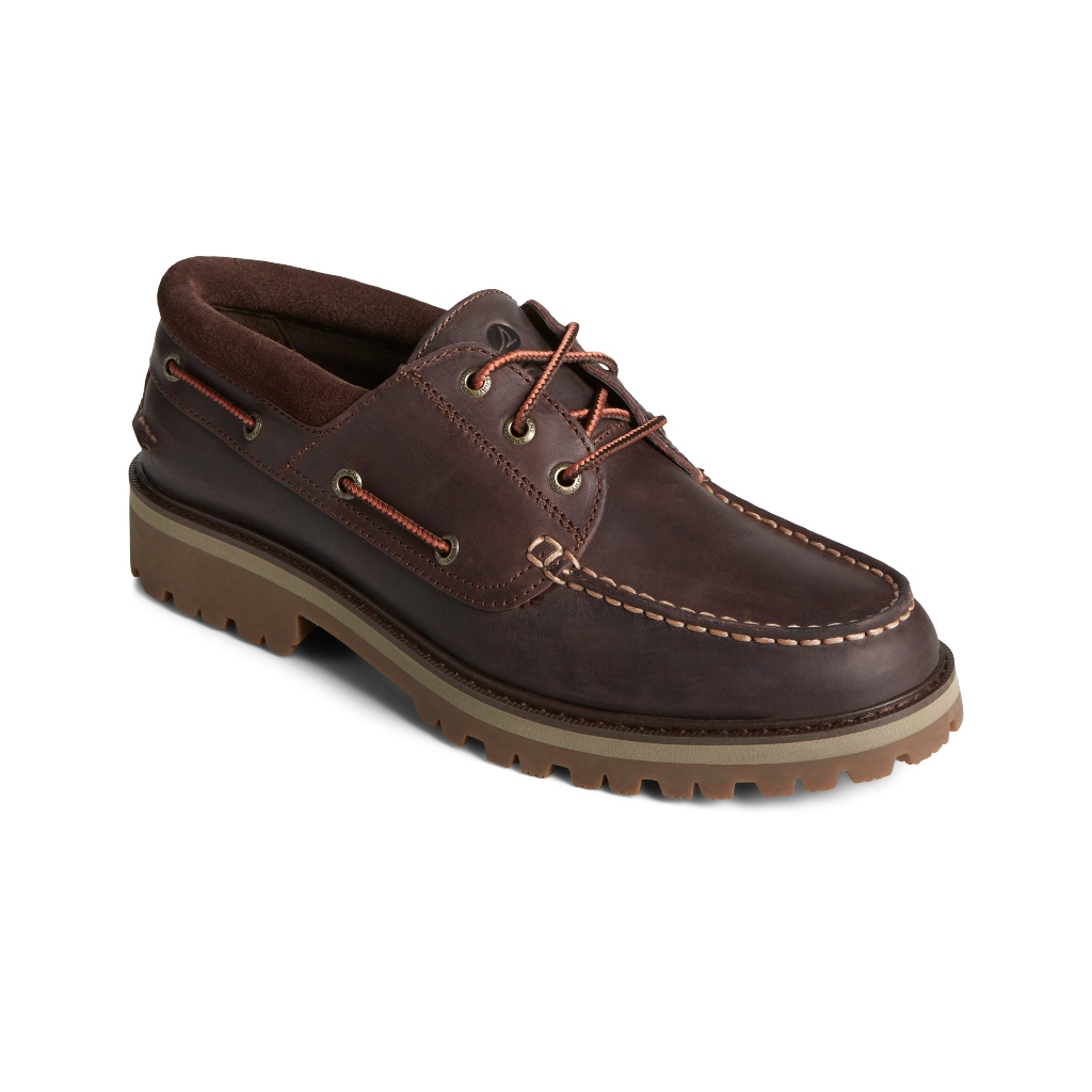 Sperry حذاء رجالي جلد A/O Lug بثلاث فتحات — بني — صورة 2