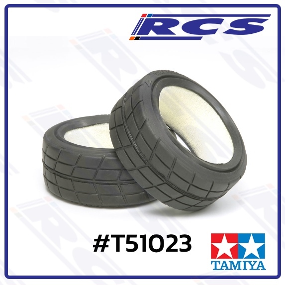 TAMIYA 51023 MEDIUM-NARROW RACING RADIAL TIRES (2ชิ้น) 24mm