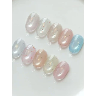 พร้อมส่งในไทย🇹🇭 มาใหม่ลูกแก้วผสมกลิตเตอร์ แบบใหม่ 10 สี Suuseegel Cloud Bubble Cat Eye Series