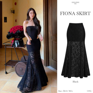 Fiona Skirt 1390.- กระโปรงยาวลูกไม้ทรงสวย ผ้าลูกไม้พรีเมียม ซับหนา2 ชั้น ใส่เข้ารูปตามสรีระ