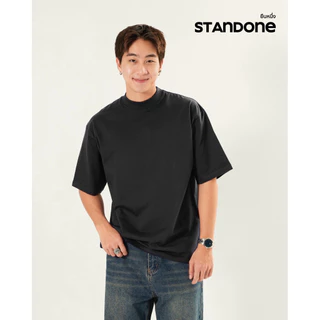 STANDONEยืนหนึ่ง เสื้อยืดโอเวอร์ไซสคอฟิตเนื้อผ้าcotton20comb(เนื้อนุ่ม,อยู่ทรง,มีน้ำหนัก,สวมใส่สบาย)