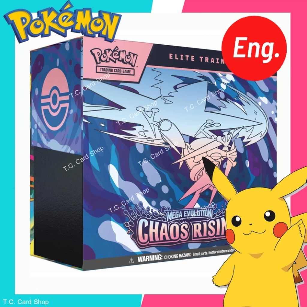 Pokemon TCG - Mega Evolution: Chaos Rising ETB (Elite Trainer Box) พร้อมส่ง