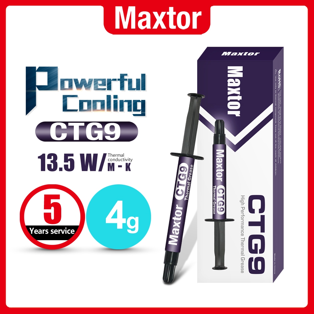 Maxtor CTG9 น้ำยาระบายความร้อน CPU GPU สำหรับ PS4 PS5 Notebook PC 4g