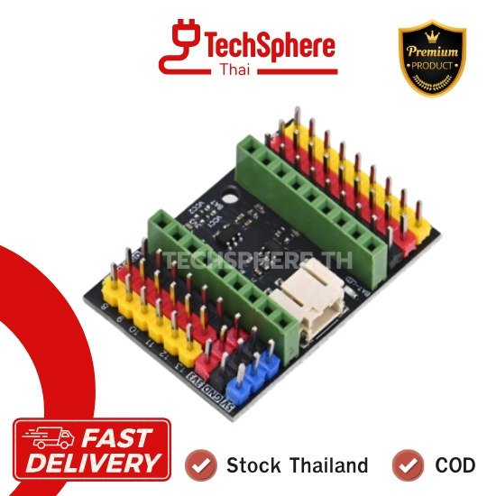 ESP32-C3 SuperMini บอร์ดขยาย Expansion Board รองรับแบตลิเธียม 3.7V ชาร์จผ่าน USB ขยาย IO ครบ สำหรับ ESP32 DIY IoT
