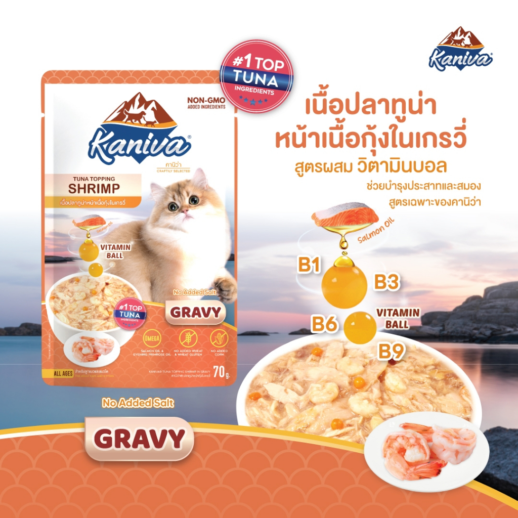 KANIVA คานิว่า อาหารเปียกสำหรับแมวทุกวัย