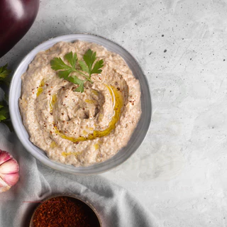 Durra Eggplant Dip Mutabal 370g (Ready to Eat) ดูร่า มูตาบัล เอ้กแพลนท์ ดิป ดิปมะเขือยาวย่างบดละเอียด ผสมซอสงา ปรุงรส